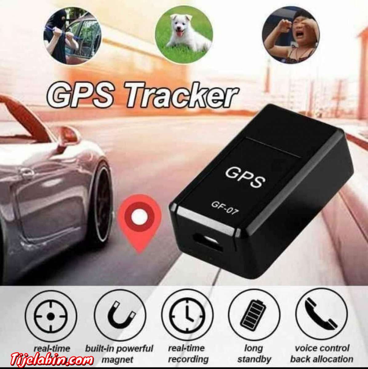 جهاز تعقب وتحديد المواقع GPS tracker GF-07وداعا للخوف من ت
