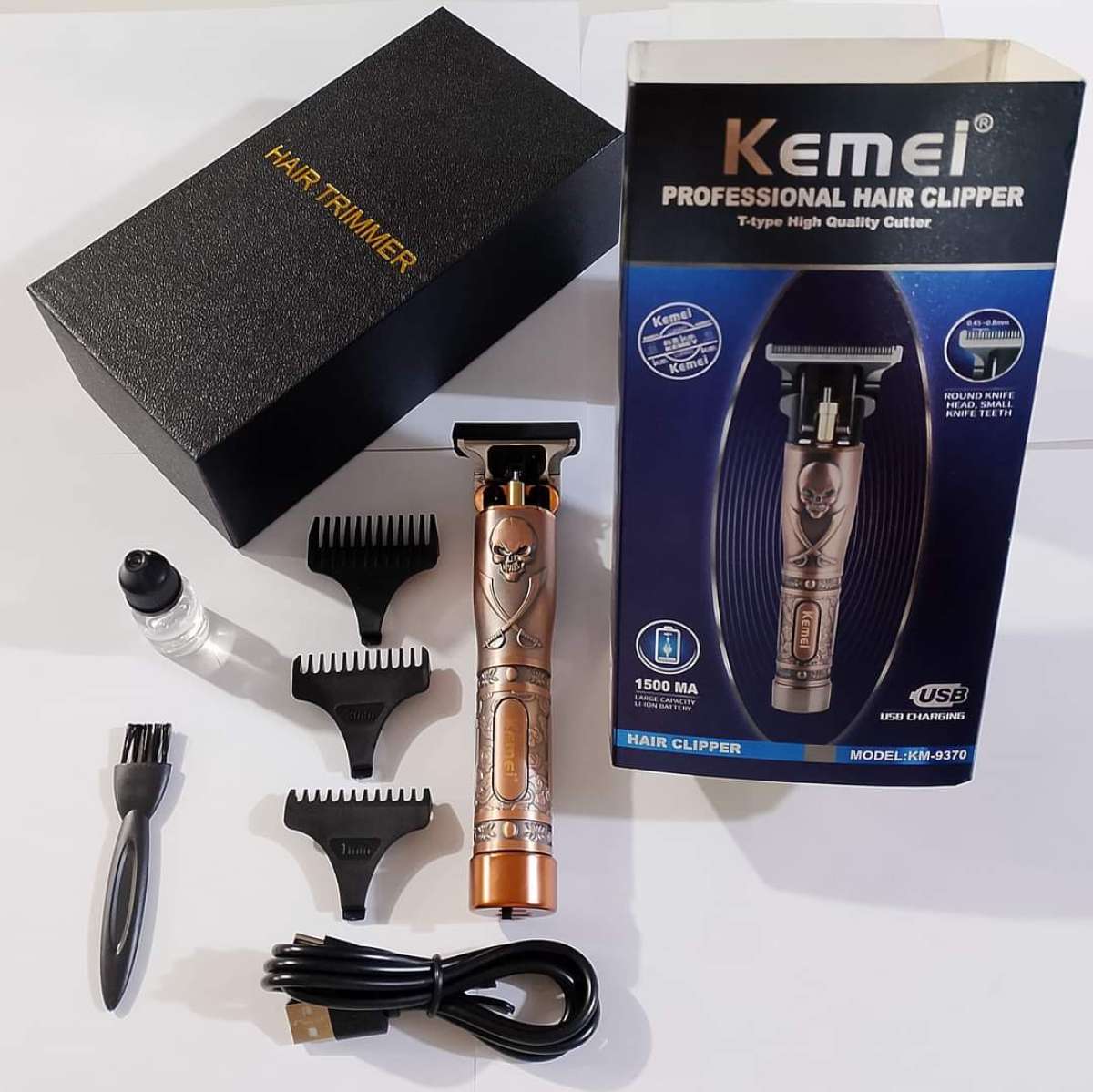 Pack Tondeuse kemei 9370  rasoir kemei 2024