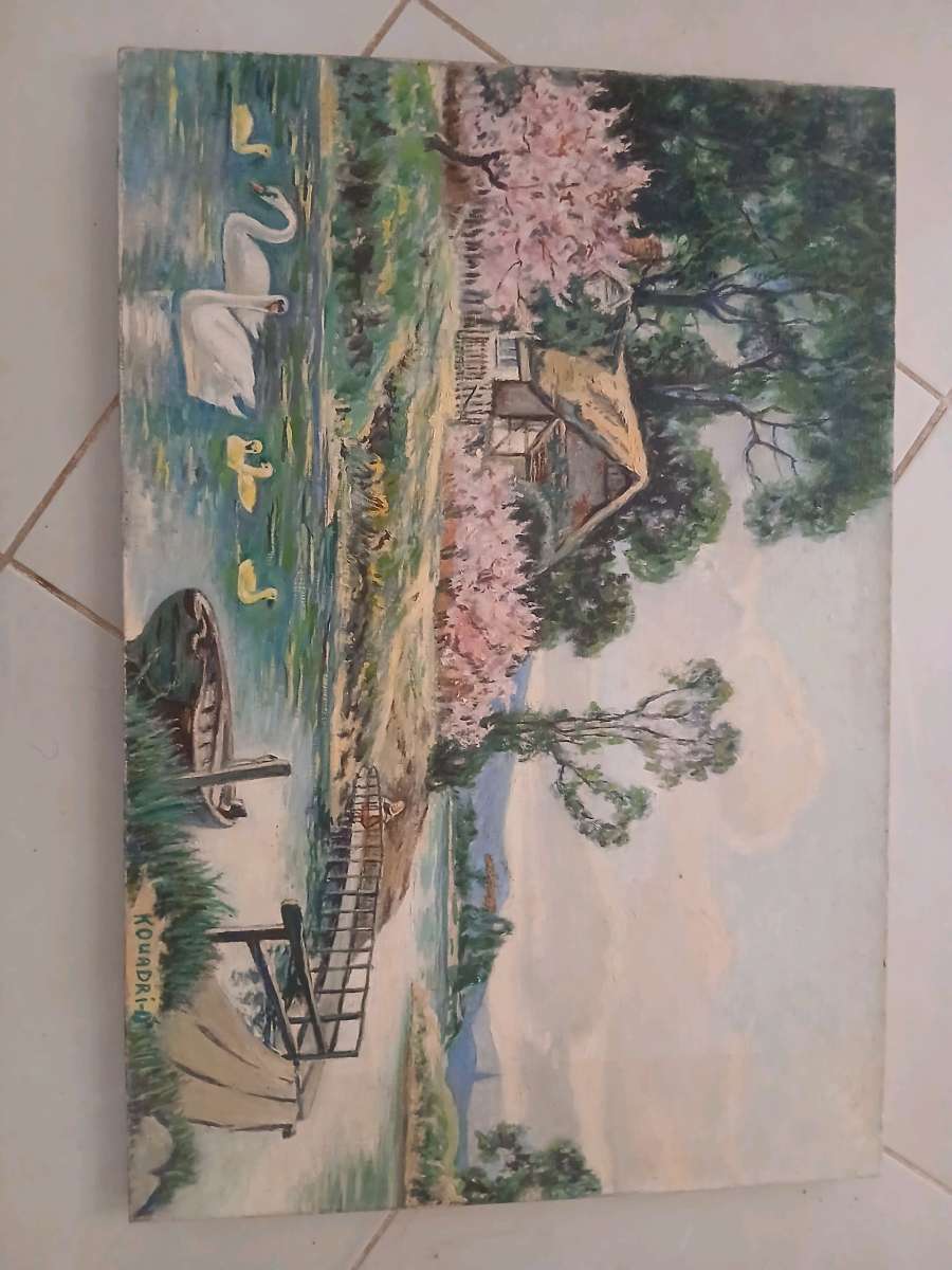 tableau avec vrai peinture de les bozar