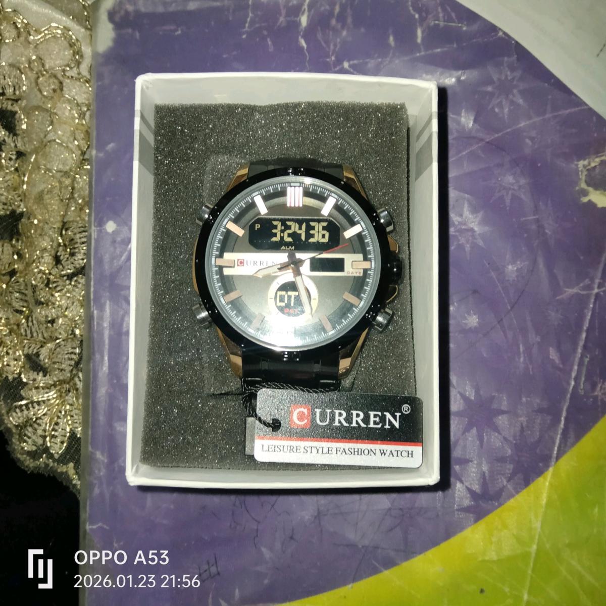 montre Curren hommes original Double montre