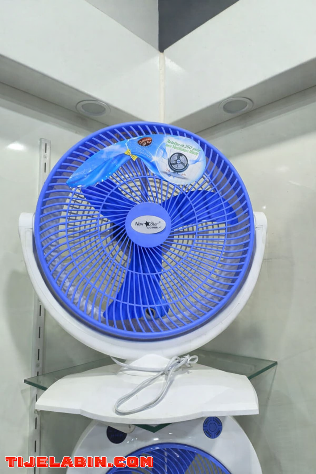Ventilateur 2en1 de sol & mural marque cobra couleur bleu