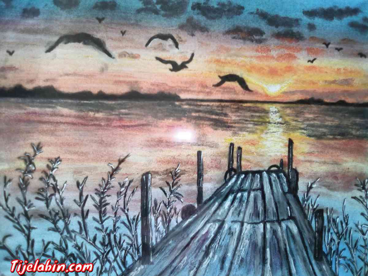 dessin au pastel sec - Alger Centre, Alger