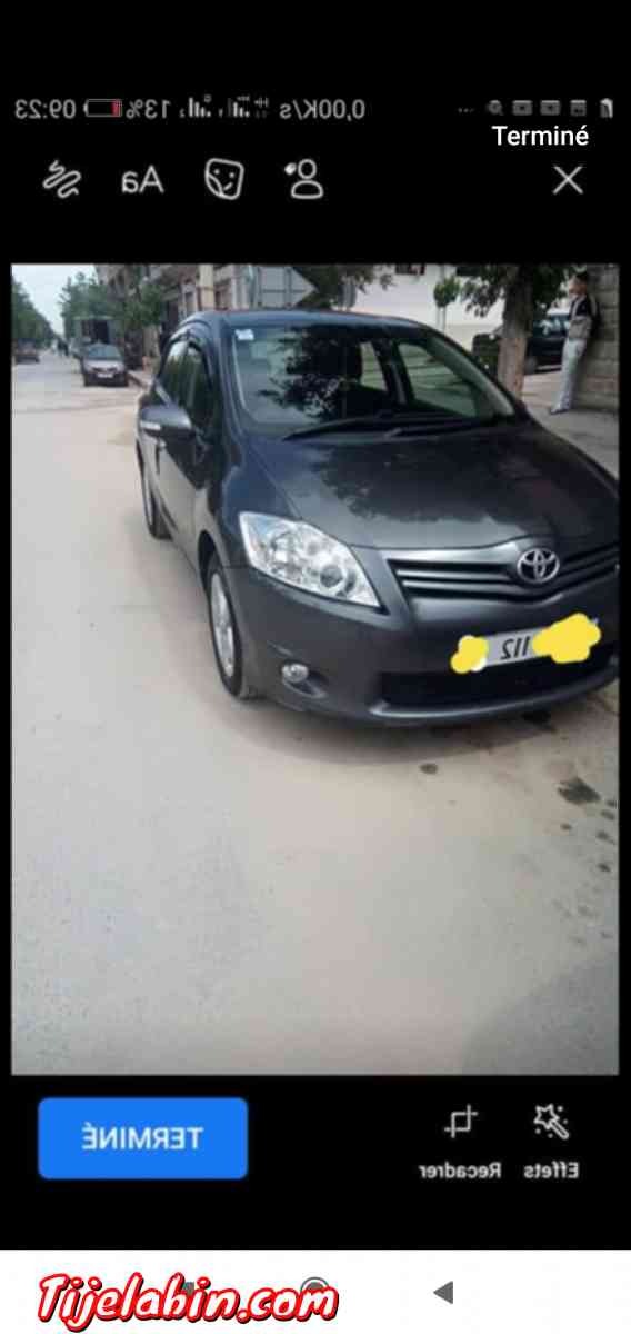 تويوتا اوريس 2012 اسونس1.6 بوات 6 مانيال ماشية 116000