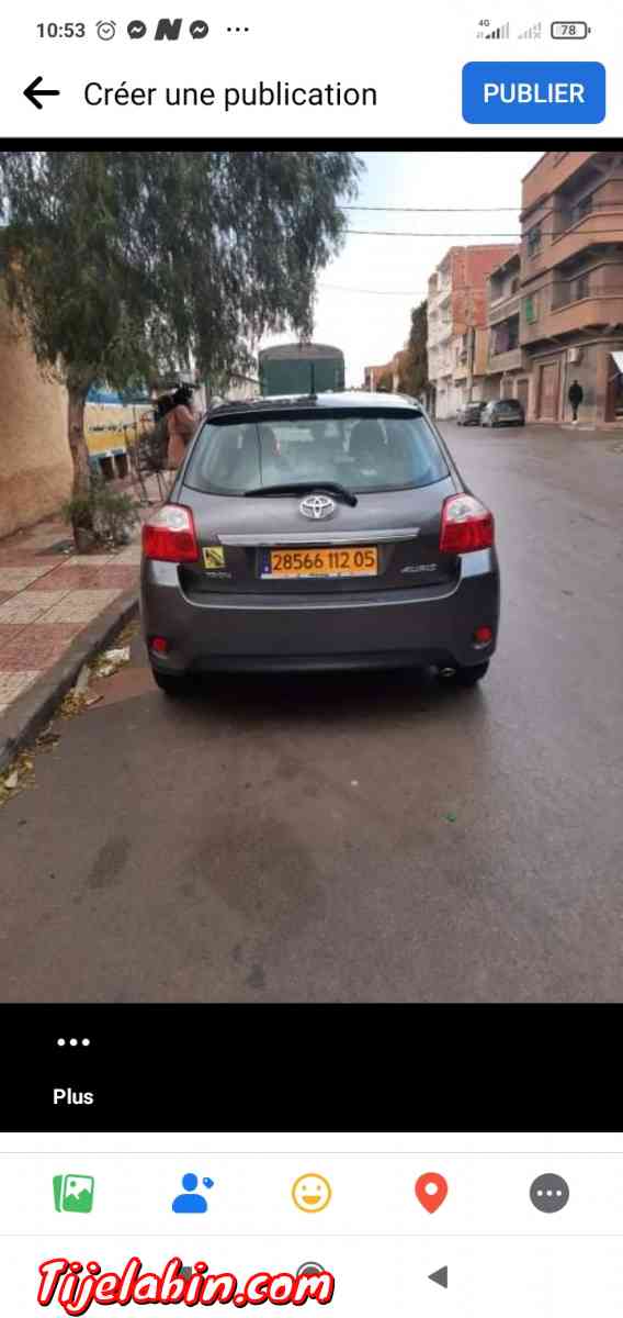 تويوتا اوريس 2012 اسونس1.6 بوات 6 مانيال ماشية 116000 - Merouana, Batna - Tijelabin