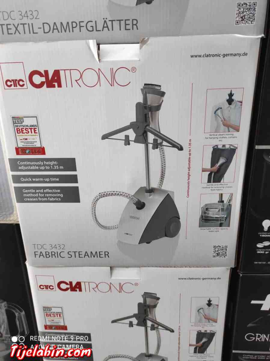 آلة البخار لكي الملابس والستائر مع خاصية الكي بشكل عمودي