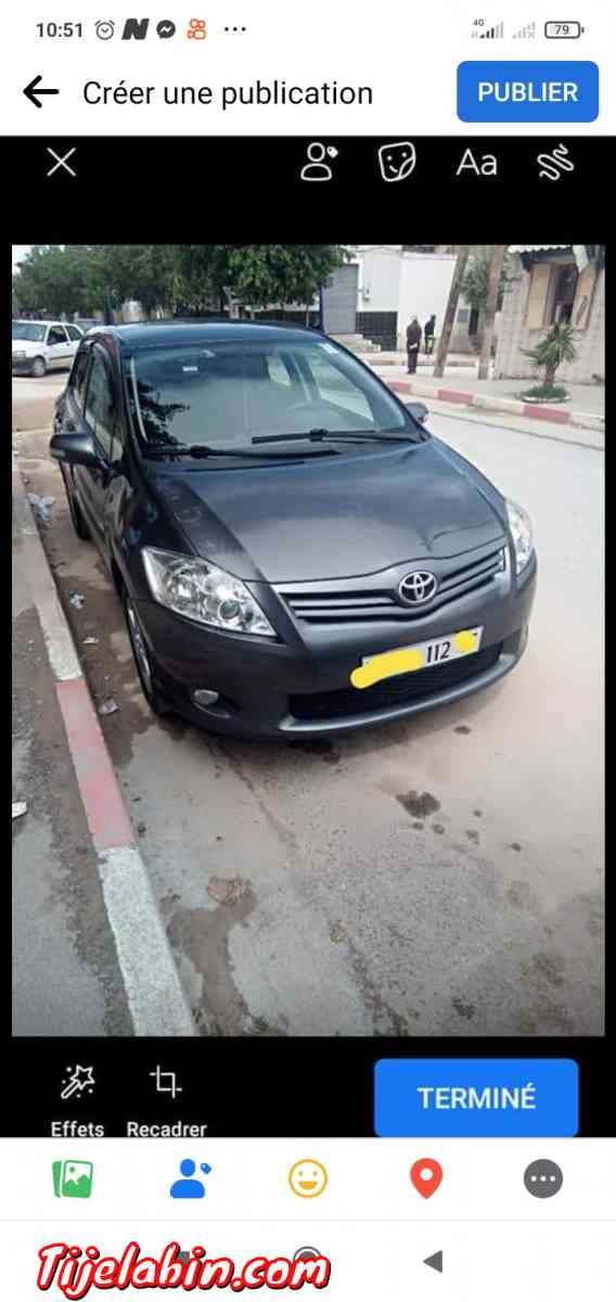 تويوتا اوريس 2012 اسونس1.6 بوات 6 مانيال ماشية 116000 - Merouana, Batna - Tijelabin