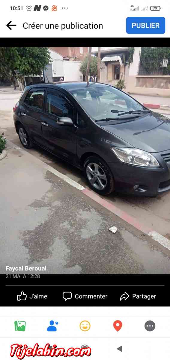 تويوتا اوريس 2012 اسونس1.6 بوات 6 مانيال ماشية 116000 - Merouana, Batna - Tijelabin