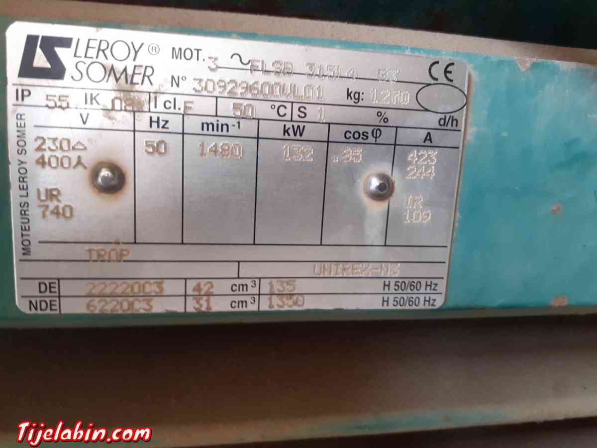 moteur concasseur et broyeur lorysommer 132kw