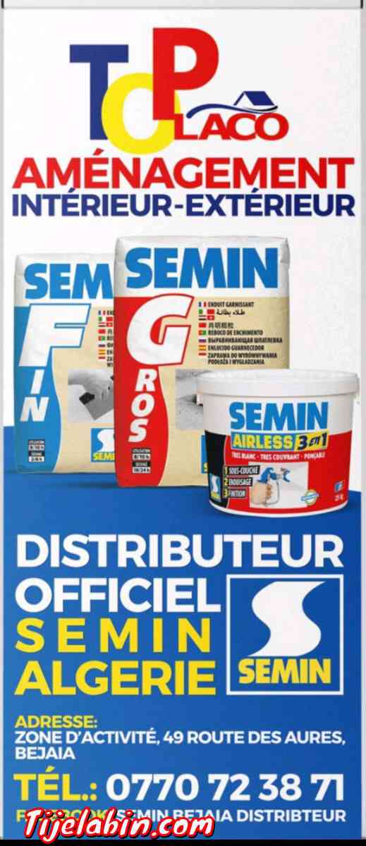 produit SEMIN - Bejaia, Béjaïa