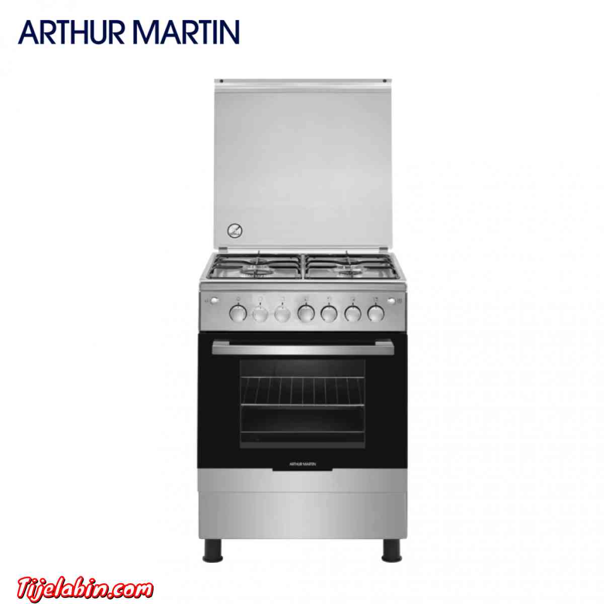 فرن المطبخ مصنوع من الاينوكس المضاد للصدأ.متوفر على 4 موقدات