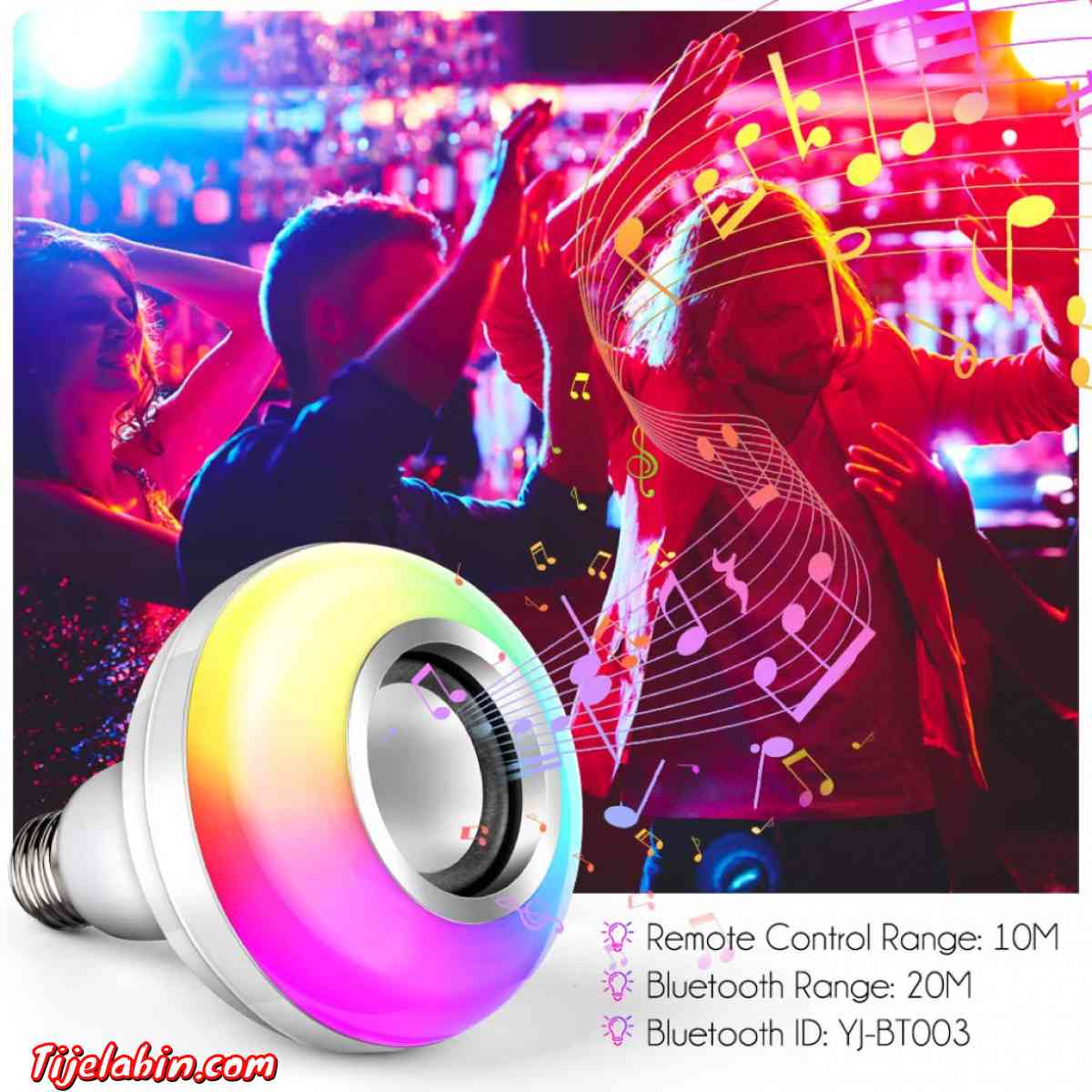 مصباح LED متعدد الألوان مدمج بمكبر الصوت Lampe de Musique LE - Ain Taya, Alger - Tijelabin