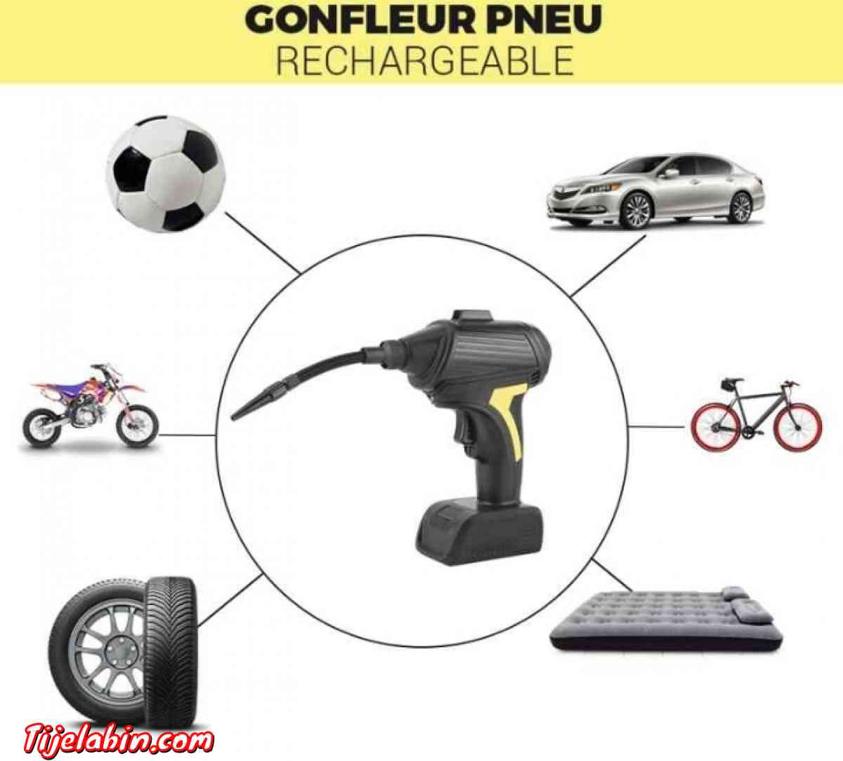 Gonfleur A Batterie 2000mAhAffichage LED + pression Spécif - Alger Centre, Alger - Tijelabin