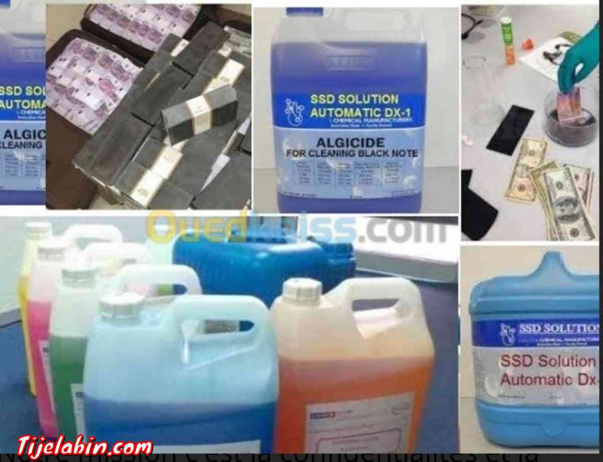 nettoyage des billets noirs et verts