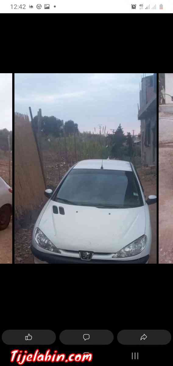 بيجو 206 سنة 2001 - Cherchel, Tipaza - Tijelabin