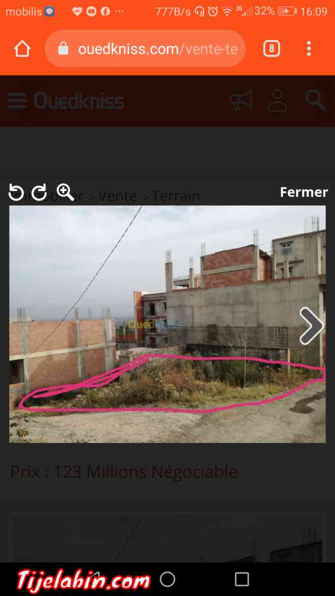 terrain a vendre a Ouled Belhadj  saoula - Saoula, Alger - Tijelabin