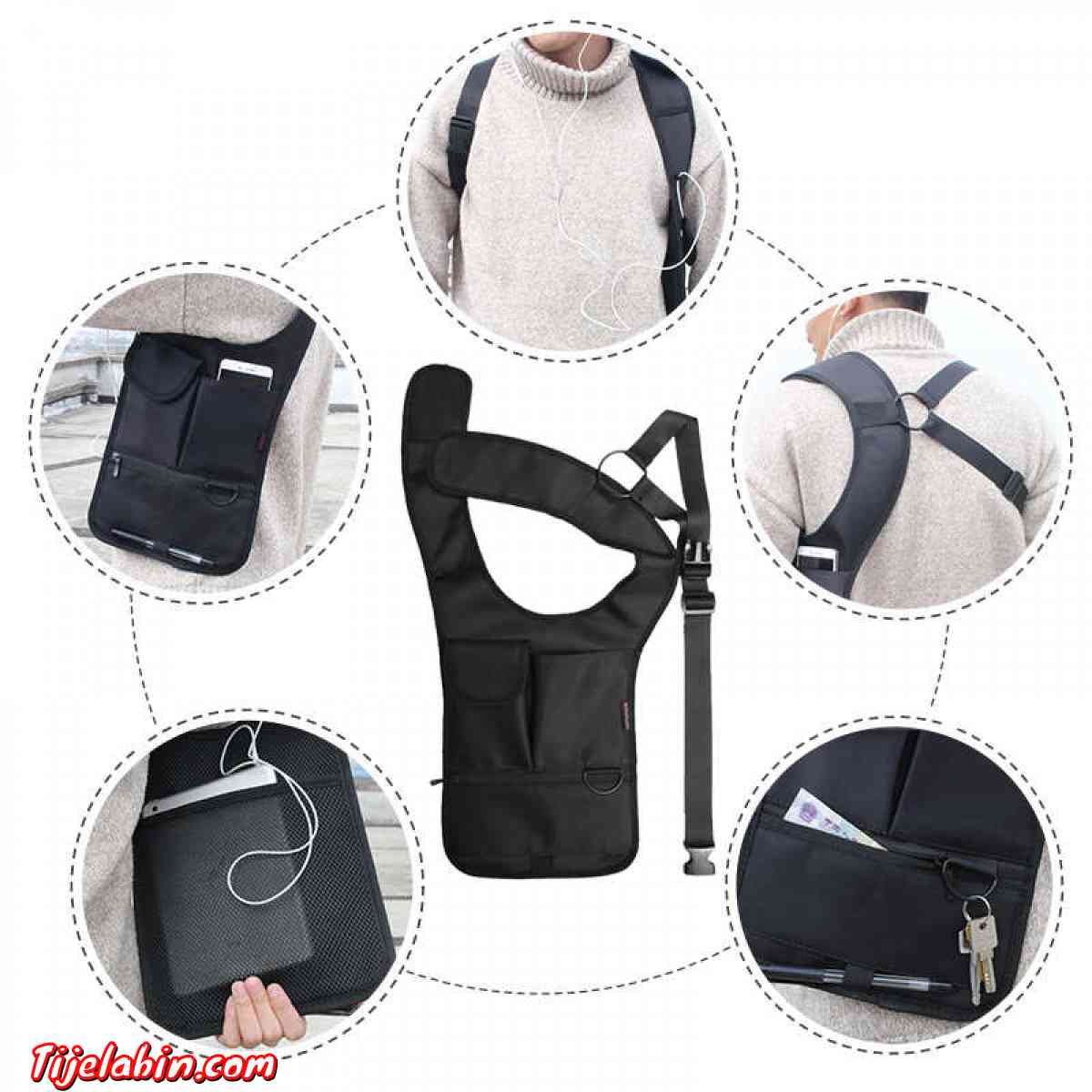 حقيبة مخفية ضد السرقة تحت الإبط - Ain Berda, Annaba - Tijelabin