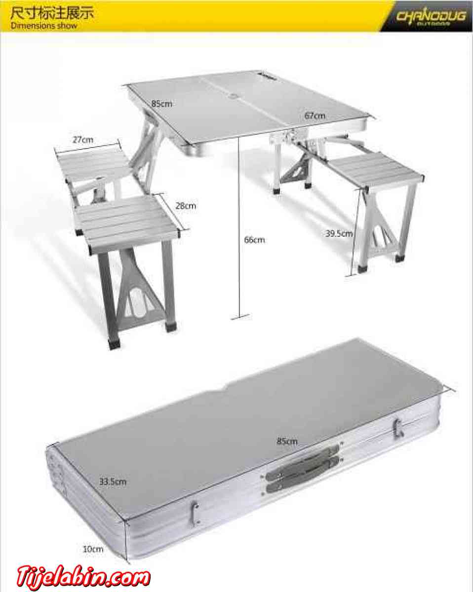 Table de pique-nique /camping pliable avec 4 sièges, avec - Bab Azzouar, Alger - Tijelabin