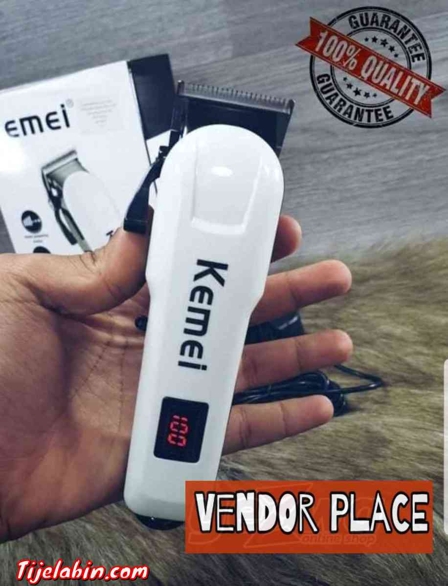 Tondeuse kemei blanc rechargeable Professionelle 809Aثاني أ - Bab Azzouar, Alger - Tijelabin