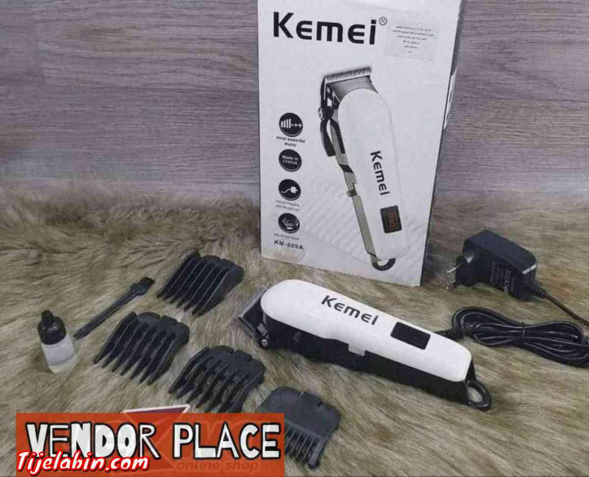 Tondeuse kemei blanc rechargeable Professionelle 809Aثاني أ - Bab Azzouar, Alger - Tijelabin