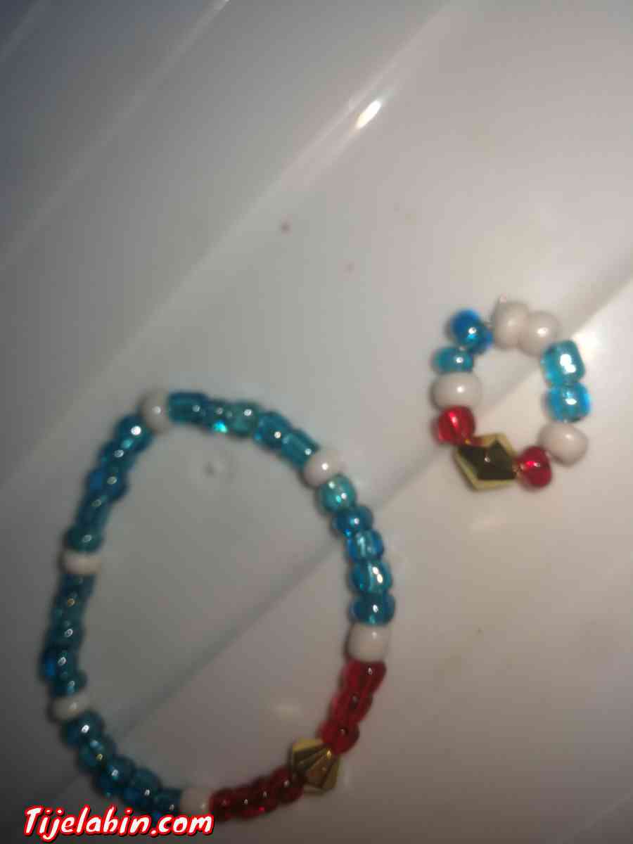 ensemble de bracelet avec bag couleur été,