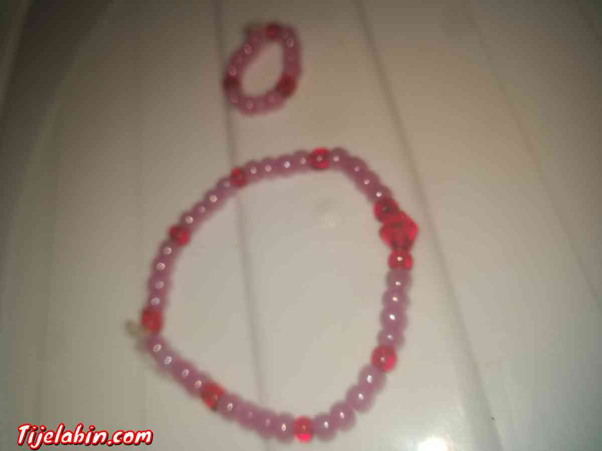 bracelet avec bague simple rose_rouge