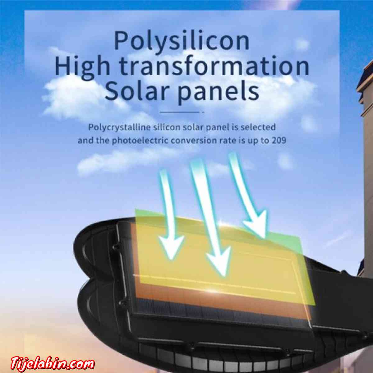 مصباح LED جداري كبير الحجم بمستشعر للحركة مزود بلوحة شمسية - Alger Centre, Alger - Tijelabin