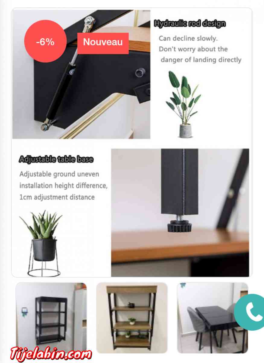 طاولة أكل قابلة للطي - Alger Centre, Alger - Tijelabin