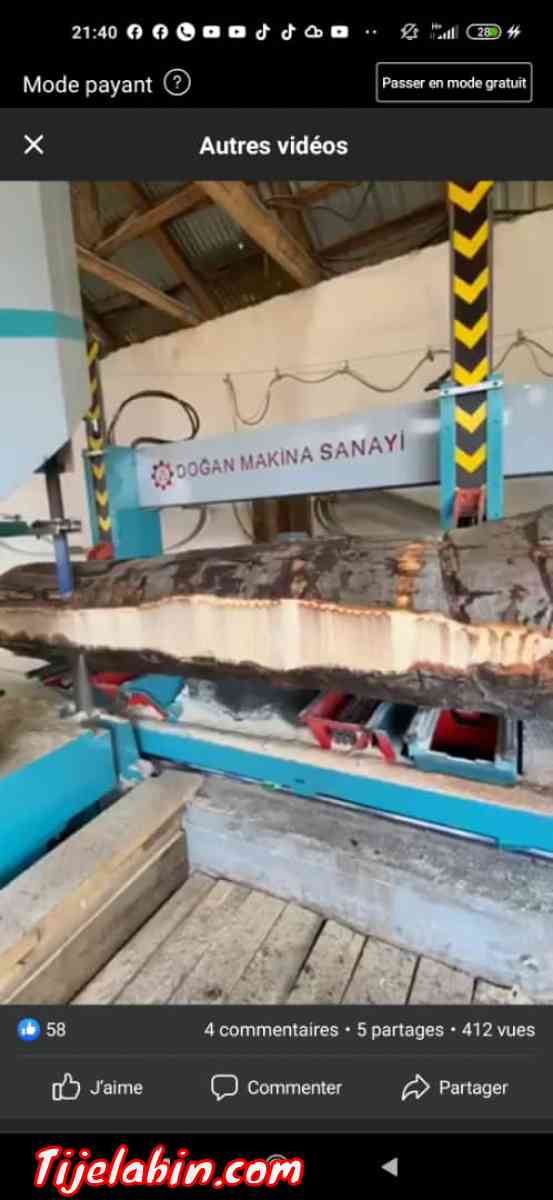 كلارك و مشينة تقص الشجرة