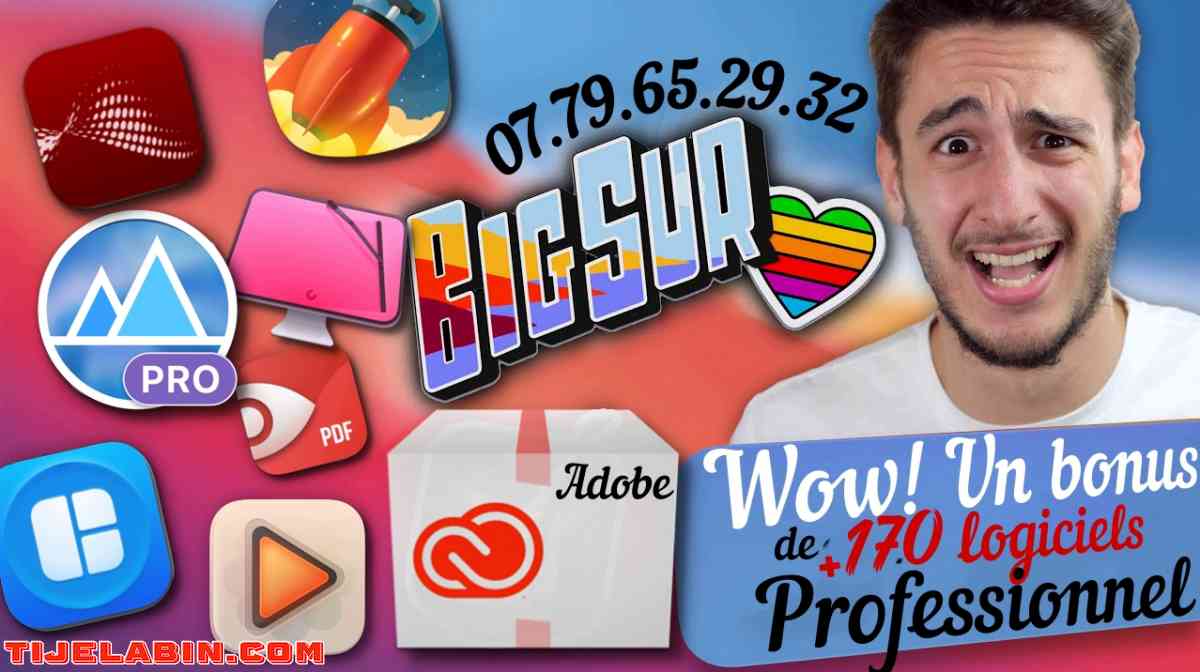 Systéme macOS Big Sur Bootable sur clé USB 32GB + 170 Logiciels Professionnel Bonus - Beni Messous, Alger - Tijelabin