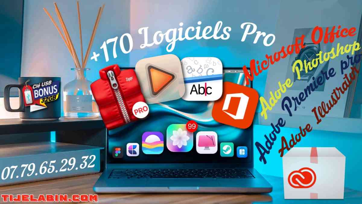 macOS Ventura Systéme Bootable sur clé USB 32GB + 170 Logiciels Professionnel Bonus - Beni Messous, Alger - Tijelabin