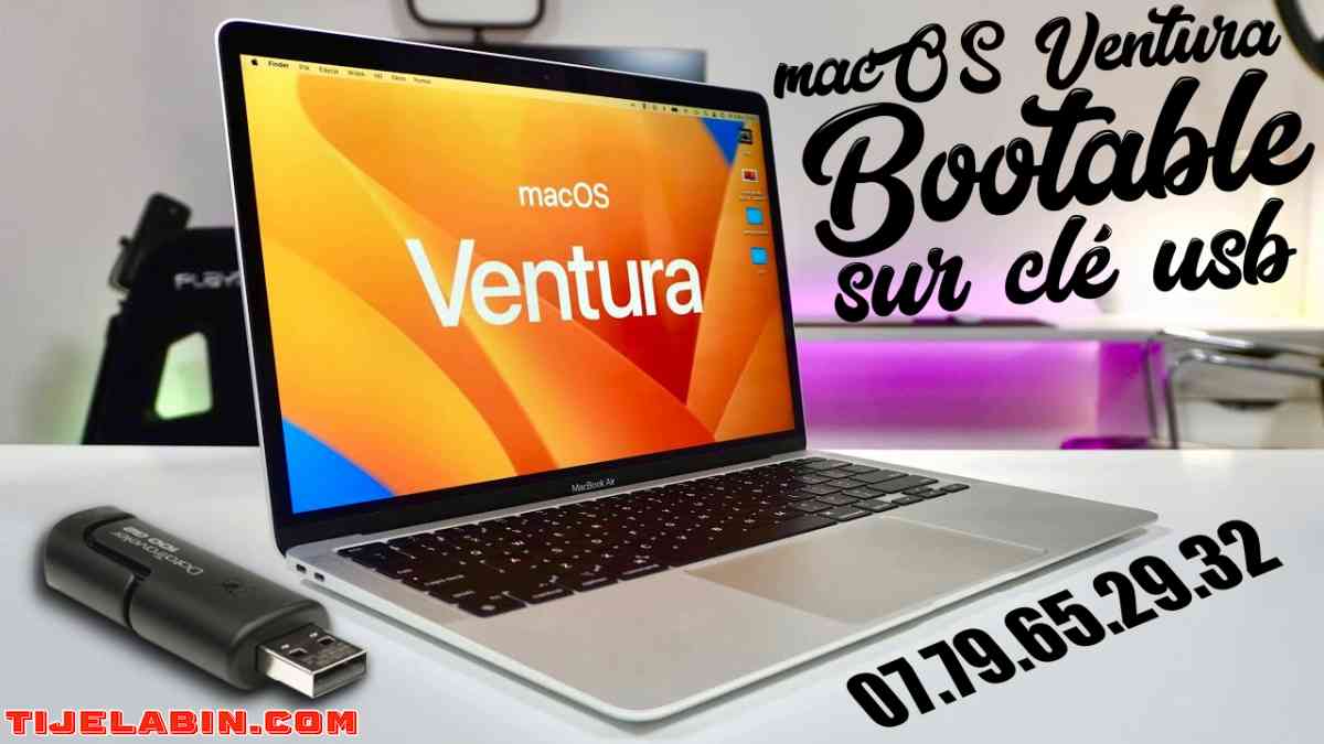 macOS Ventura Systéme Bootable sur clé USB 32GB + 170 Logiciels Professionnel Bonus - Beni Messous, Alger - Tijelabin