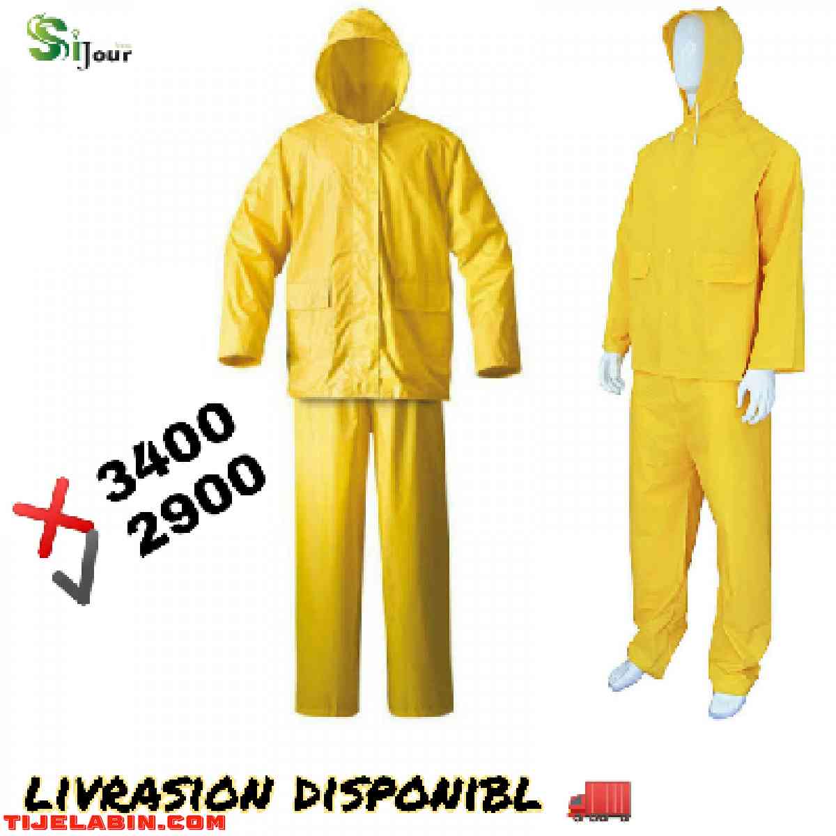 بذلة واقية من المطر لون اصفر - Alger Centre, Alger - Tijelabin