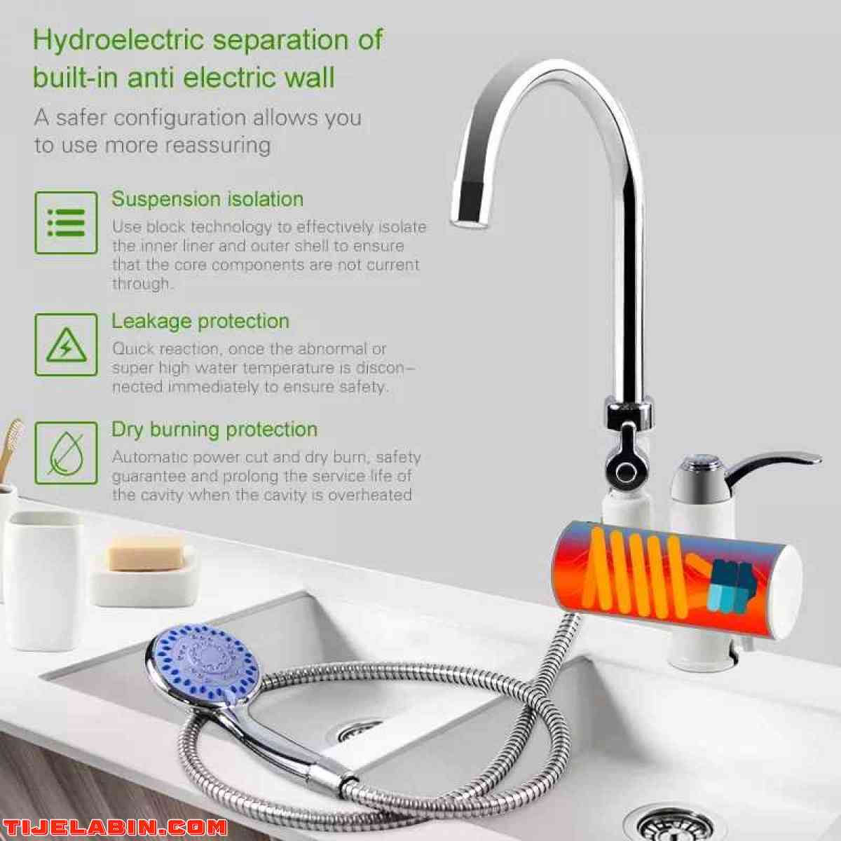 جهاز تسخين المياه  الكهربائي حنفية + مرش الدوش - Jijel, Jijel