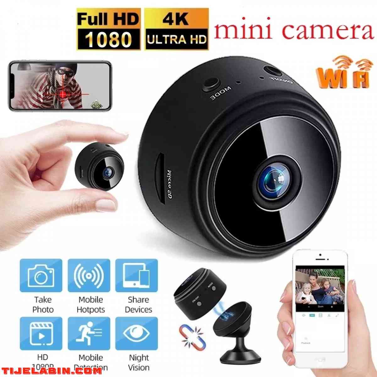 Mini caméra de surveillance A9 ip HD 1080P Édition 4K - Soumaa, Blida - Tijelabin