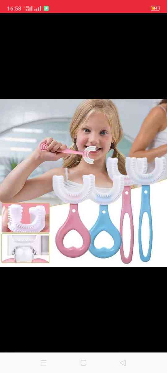 فرشاة اسنان سيليكون للاطفال معزز بشكل U اداة تنظيف 360 درجة - Draria, Alger - Tijelabin