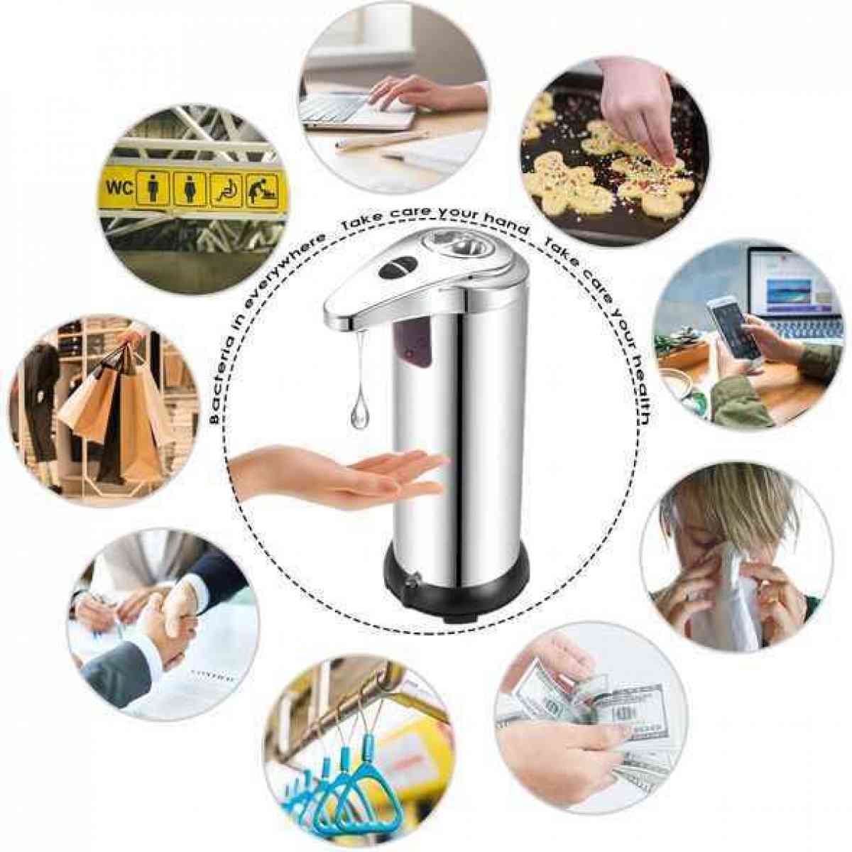 موزع الصابون الذكي والمطهر الأوتوماتيكي في الحمامات 250 ملل - Alger Centre, Alger - Tijelabin