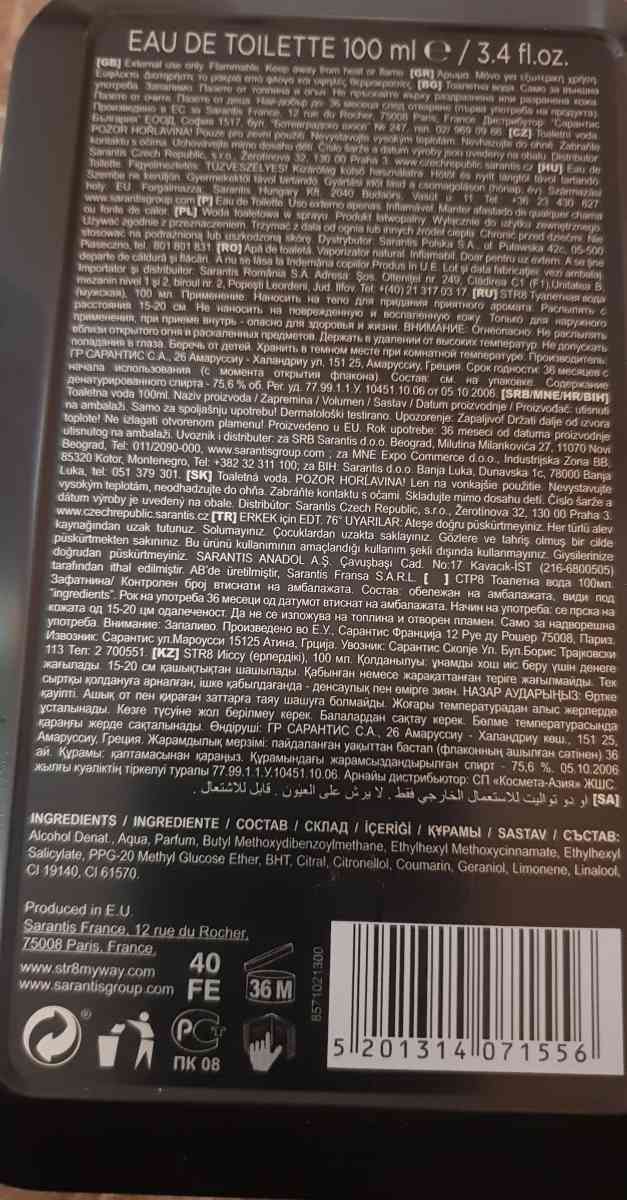 PARFUM STR8 HOMME - Chlef, Chlef - Tijelabin