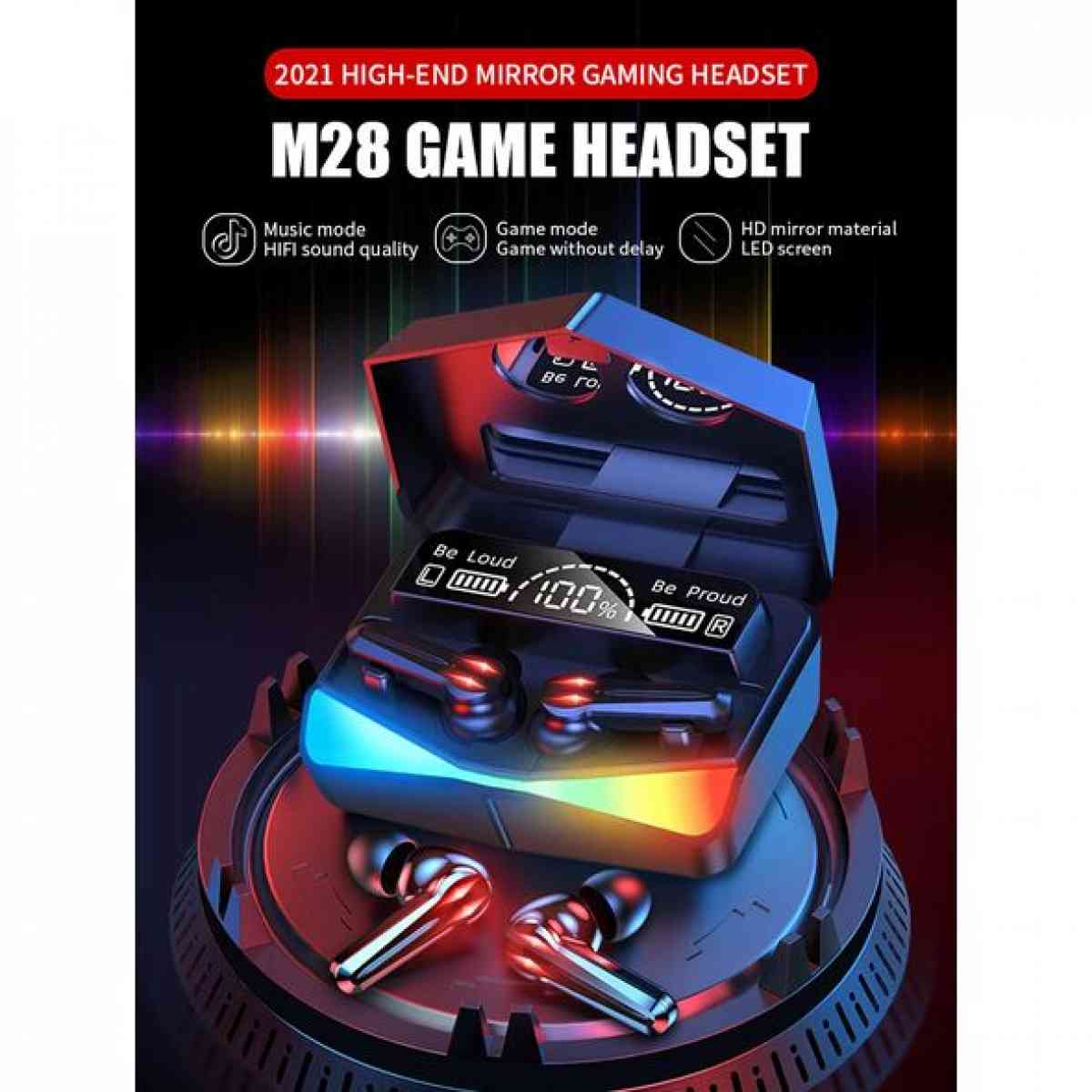 سماعة بلوتوث عالية الجودة ECOUTEURS M28 SANS FIL AVEC ECRAN - Alger Centre, Alger - Tijelabin