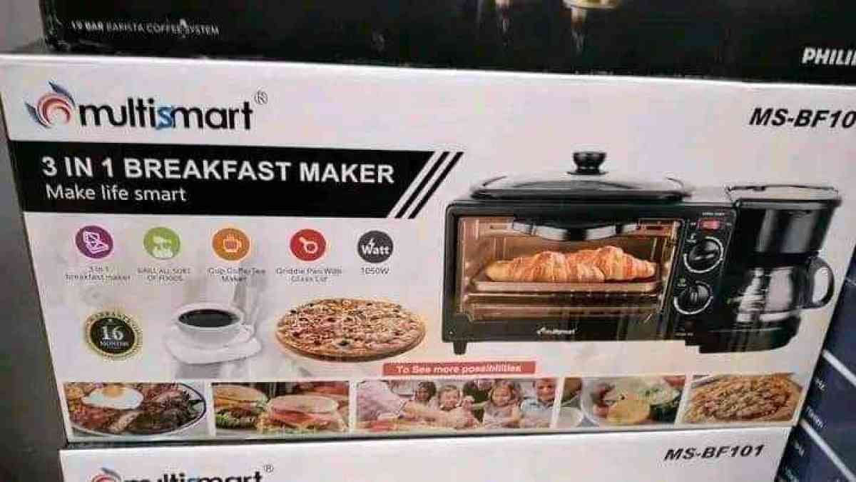 Multismart فرن كهربائي وماكينة صنع القهوة و مقلات بغطاء زجاج - Ain Turk, Oran - Tijelabin