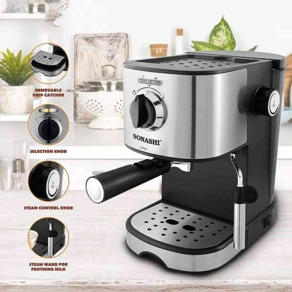 SONASHI Cafetire mini model 15Bars Capacit 1L 850W SCM4963 - Alger Centre, Alger - Tijelabin
