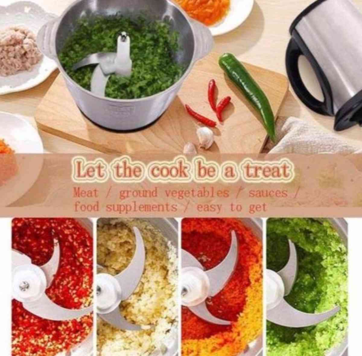 hachoir inox 2 litre 3 vitesse 4 lames - Alger Centre, Alger - Tijelabin