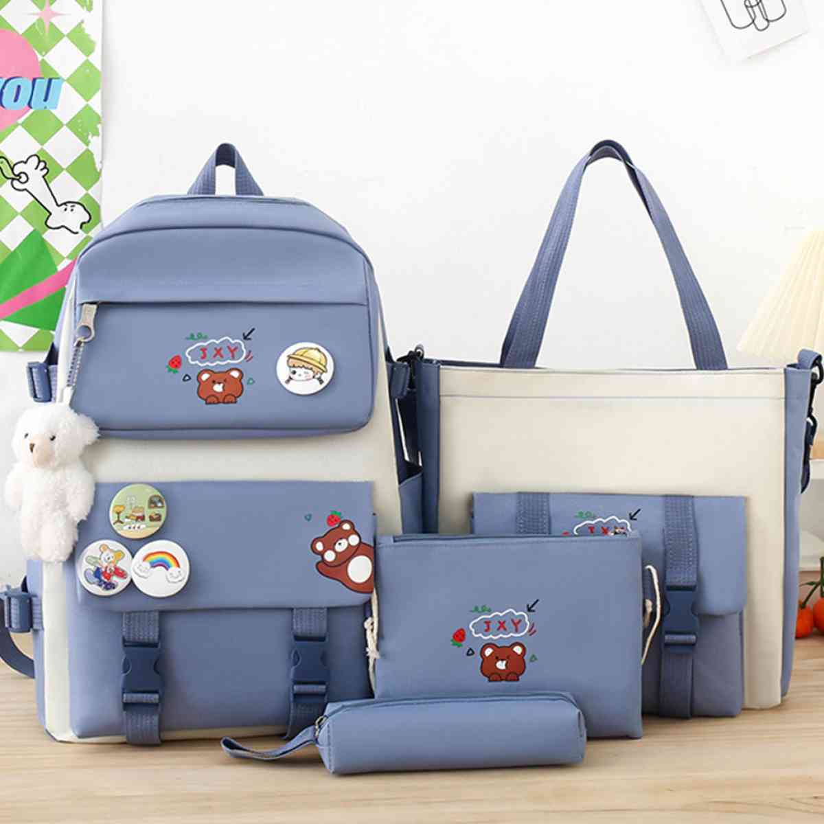 Ensemble Sac  dos Kawaii 4 pices joli sac  dos pour lcole - Bouinan, Blida - Tijelabin