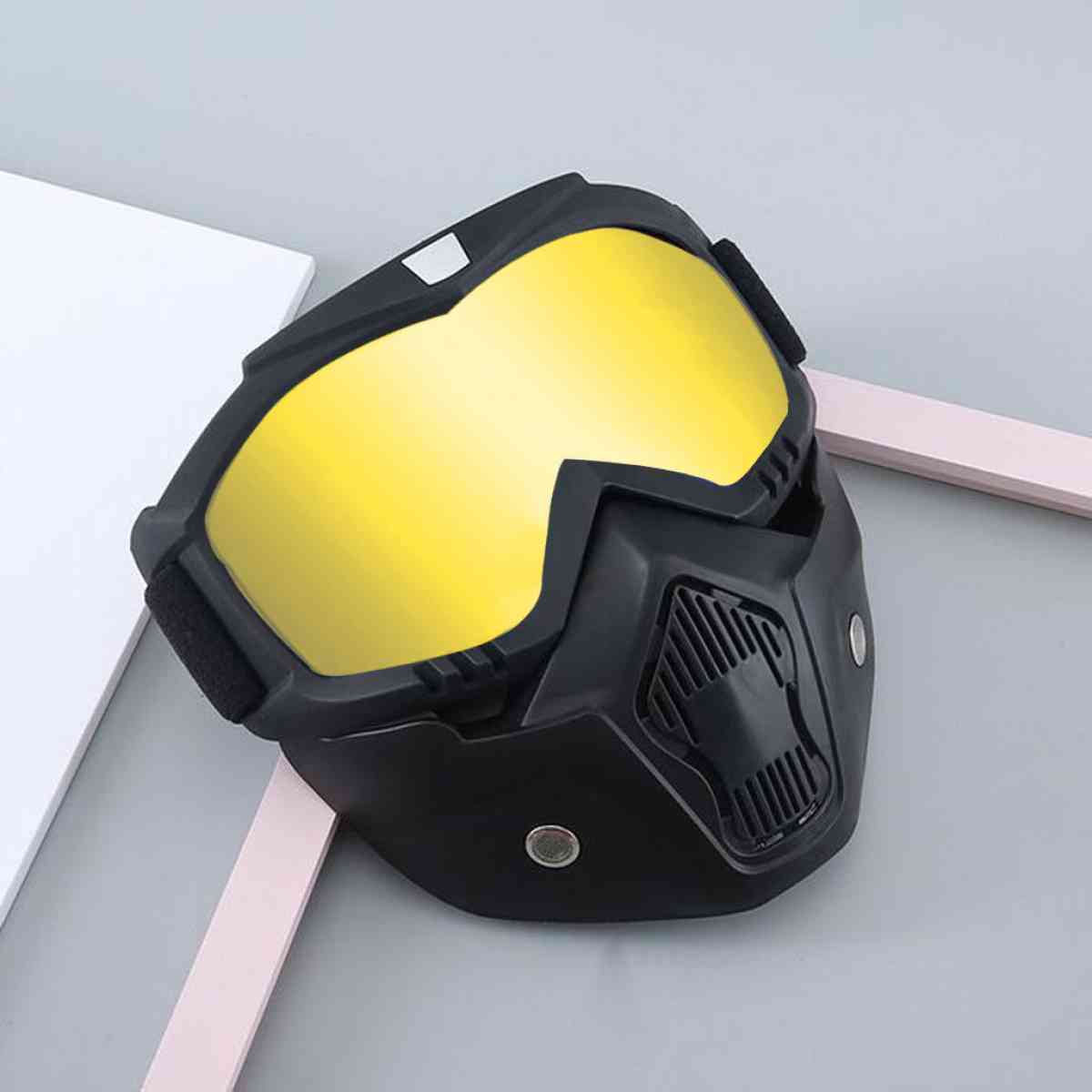 Casque Moto avec Lunettes Amovibles Color AntiBoue - Alger Centre, Alger - Tijelabin