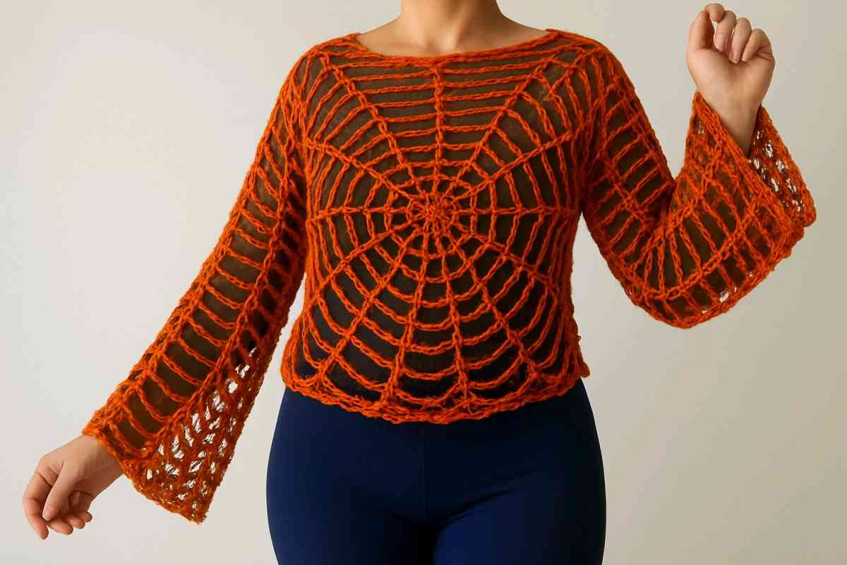 web crochet top