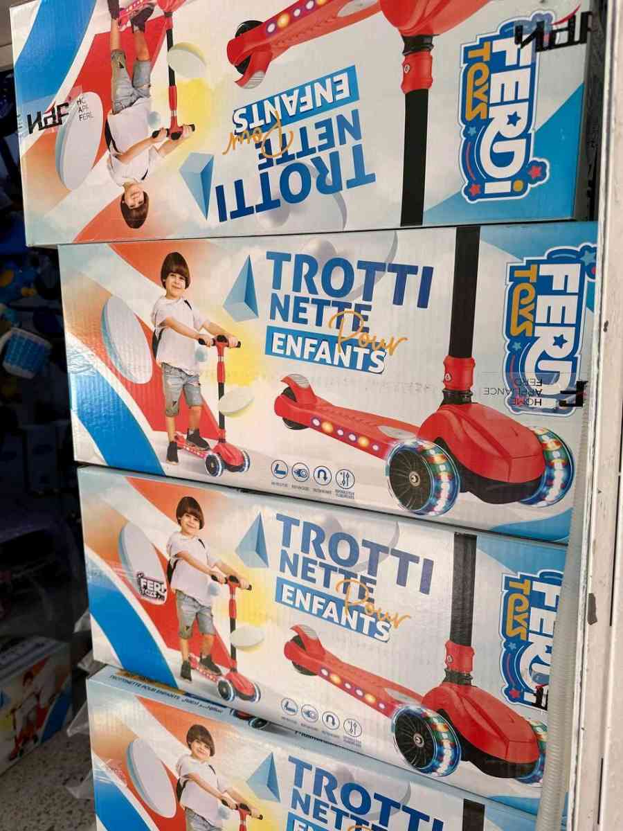 Trottinette Enfant  3 Roues Lumineuses Pliable  Hauteur Rgla - Alger Centre, Alger