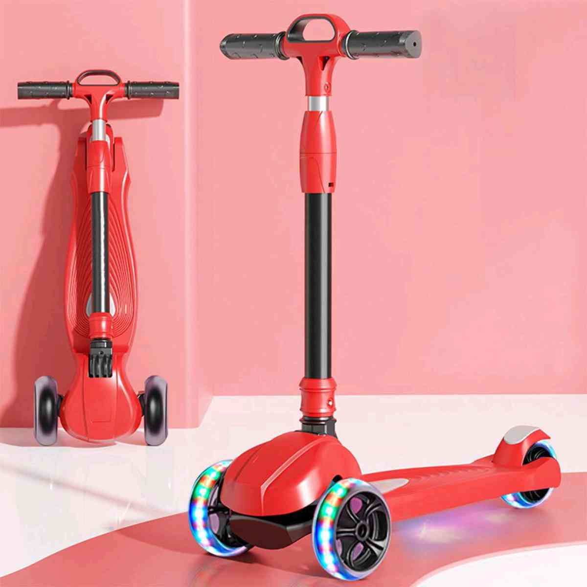 Trottinette Enfant  3 Roues Lumineuses Pliable  Hauteur Rgla - Alger Centre, Alger - Tijelabin