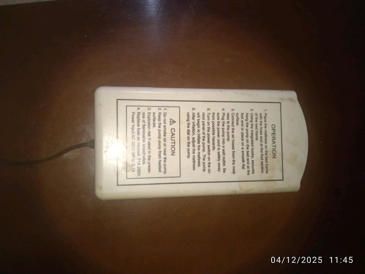 مضخة مرتبة هوائية طبية Bubble Mattress Pump - Bordj Bou Arreridj, Bordj Bou Arreridj - Tijelabin