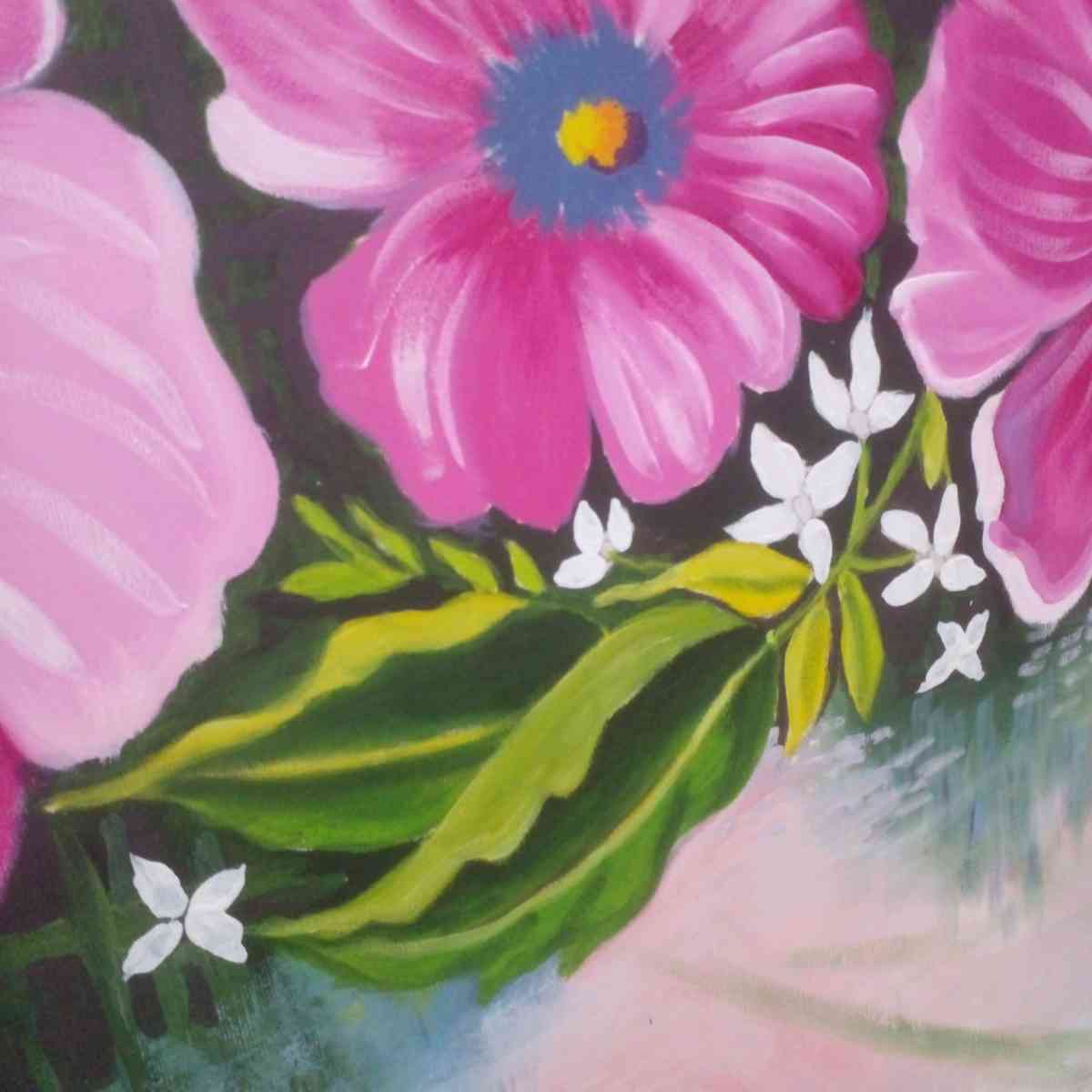 Tableau floral peinture lhuile sur toile - El Biar, Alger - Tijelabin