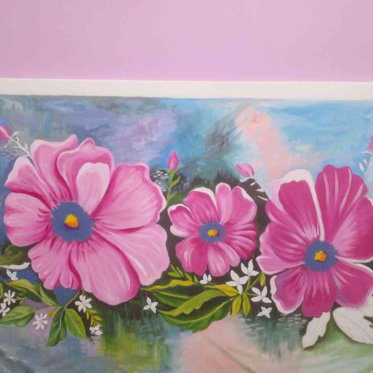 Tableau floral peinture lhuile sur toile - El Biar, Alger - Tijelabin
