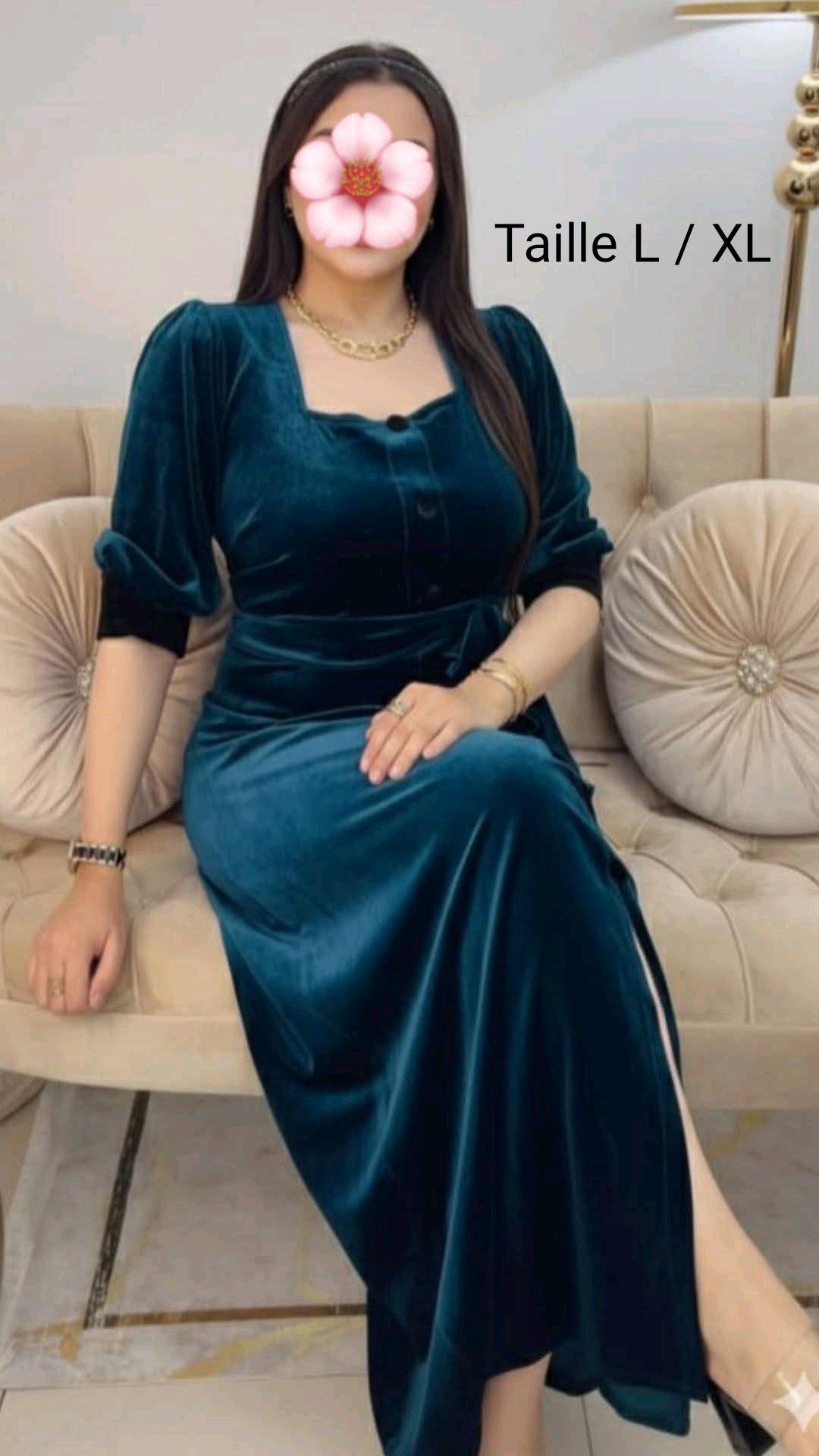 Robe Velour Blue vert - Alger Centre, Alger - Tijelabin